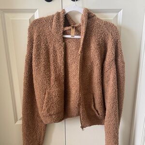 Skims Cozy Knit Zip Up Hoodie